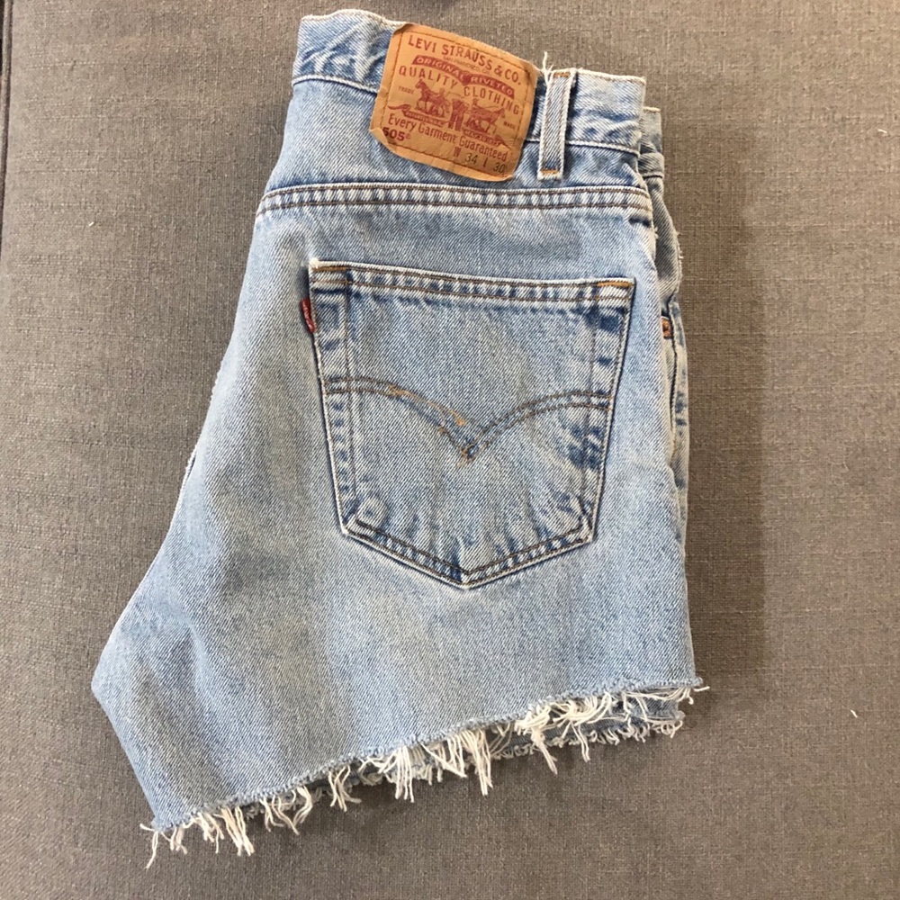 Vintage Levi’s 565 denim cut-off shorts